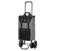 ANDERSEN Quattro Shopping Trolley Senta 2.0 Grey 49 L Shopping Trolley, Stylish, Water-Repellent, Height-Adjustable, Quiet Wheels, Multifunctional, Removable Wheels