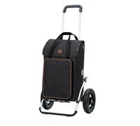 Andersen Royal Aluminium Folding Trolley with Pneumatic Wheels Diameter 25 cm and 45 Litres Thermal Bag Ipek BO Black