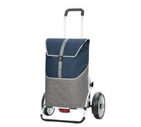 ANDERSEN Royal Shopper Plus Lasse Blue 59 L Large Shopping Trolley Hackenporsche, Durable, Robust, Aluminium, Foldable, Ball Bearing Wheel