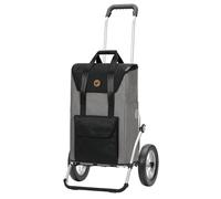 Andersen Royal Shopper Shopping Trolley Senta 2.0 Grey 49 L Shopping Trolley, Stylish, Water-Repellent, Aluminium, Foldable, Smooth, 168-028-22