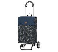 Andersen Scala Shopper Plus Fita Shopping Trolley, Blue, 47 L, Durable, Stylish, Aluminium, Foldable, Lightweight, Removable Wheels, 133-225-90