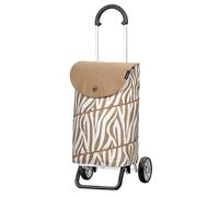 ANDERSEN Scala Shopper Plus Tyra Zebra 46 L Shopping Trolley High Quality Fashionable Aluminium Foldable Lightweight Removable Wheels