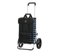 ANDERSEN Royal Shopper Jella Blue Shopping Trolley 51 L Stylish Aluminium Foldable Quiet Wheels