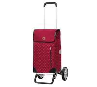 ANDERSEN Shopping Trolley Aluminium Star Shopper Sofia Red 43 L Large Aluminium Height Adjustable Wheels Removable, red