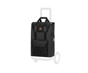 Andersen Shopping Trolley Replacement Bag - 49 Litres - Side and Front Pocket - Carry Handle - Extra Inner Compartment - Water-Repellent - Reflectors - Foldable - Senta 2.0 Black