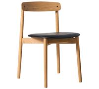 Andersen - Unite Chair, White Pigmented Oak / Imitation Leather - White Pigmented