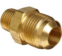 Anderson Metals Brass Compression Tube Fitting, Half-Union, Flare X NPT Plug, 5/8 Inch Flare x 3/8 Inch NPT Male, 1