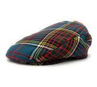 Anderson Modern Tartan Flat Cap Comfort Fit Quilted Lining British Made (S)