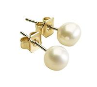 Anderson & Webb White 6mm Freshwater Cultured Pearl Stud Earrings With Butterfly Backs