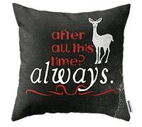 andersonfgytyh Home Style Cotton Linen Throw Pillow Cover Cushion Case Harry Potter Severus Snape After All This time - Always. - 45 X 45 cm Square Design