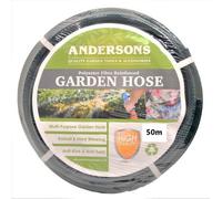 Toolbank Green Braided PVC Garden Hose 50mtr