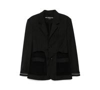Andersson Bell inside out stripe sheer jacket - Black L