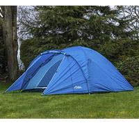Andes Blue 4 Person Man Berth Double Skin Camping/Festival Dome Tent
