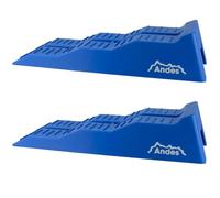 Andes Caravan Levelling Ramps 2 Pack - Heavy Duty 5 Ton Wheel Leveller with Anti-Slip Grooves, 3 Height Levels 4cm/7cm/10cm, Caravan, Campervan, Motorhome, Van & Trailer Levelling Chocks