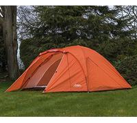 Andes Orange 4 Person Man Berth Double Skin Camping/Festival Dome Tent