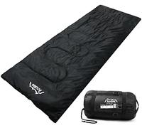 Andes Palermo 250 2 Season Camping Envelope Sleeping Bag Black