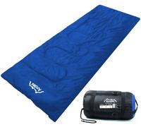 Andes Palermo 250 2 Season Envelope Rectangle Camping Sleeping Bag, Blue