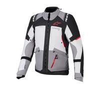 Alpinestars Andes V4 Drystar waterproof Motorcycle Textile Jacket, grey-red, size 4XL for Men