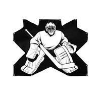 ANDGOAL Ice Hockey Shooting Target: Durable Blocker Goalie Net with Accuracy Cutout for Street Garage Training Practice Ideal for Youth Adults 54x44 Inch