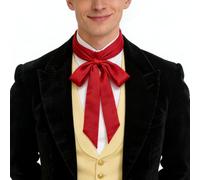 ANDHOM Elegant Silk Skinny Scarf, Multi-Purpose Long Fabric Tie Strap, 200x5cm, Regency Cravat, Victorian Ascot, Renaissance Neckerchief, Fashion Hair Accessory, Cosplay Costume Necktie 1pcs