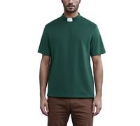 ANDHOM Men's T-Short Sleeves Tab Collar Clergy Minister Priest Outfit Priest Costume Shirt Tops White