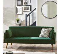 Andi Green Fabric Sofa Bed - 2 Seater - Click Clack