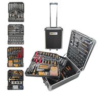 ANDIARBEIT® Tool Box Mobile Trolley Storage Organised Tool Set 1000 Pieces (Black)