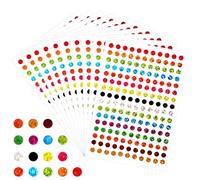 Andibro 5280 PCS Sparkle Shiny Sparkle Round Dot Stickers, 1/4 Inch Multicolor Circle Color Coding Labels for Behavior Chart Office Art DIY Planner