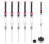 Andibro 6 Pack Fountain Pen Ink Syringe Filler, 3.4mm Bore Diameter Spring Converter Auxiliary Absorber With Removable Blunt Needle Tip