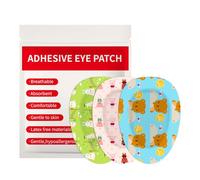 AndicAge Cute Adhesive Eye Patches for Kids with 3 Different Designs Disposable Eye Patch Pad for Amblyopia, Lazy Eye(60 Count)
