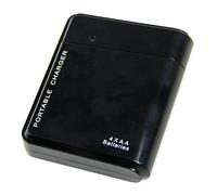 Andifany Black 4X AA Battery Portable Emergency Power Charger USB For Cell Phone