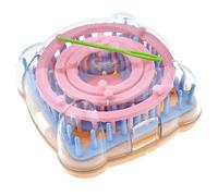 Andifany Flower Knitting Machine Kit DIY Wool Flower Machine Loom Tool Set Square Flower Maker with Needle