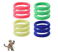 Andiker 12 PCS Cat Toy Set, Soft Cat Chew Toy with Good Elasticity Interactive Cat Toys to Kill Time and Keep Fit (12)