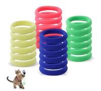 Andiker 24 Pieces Cat Toy Set, Soft Cat Toy for Chewing with Good Elasticity, Interactive Cat Toy for Killing Time and Fitness