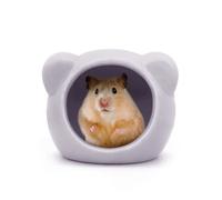 Andiker Ceramic Hamster House, Small Animal Habitat Decor, Premium Quality, Easy to Clean, Suitable for Hamsters, Gerbils, Chinchilla, Multi-Color
