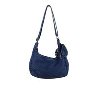 Andiker Denim Crossbody Bags for Women, Medium Women’s Handbag Bag with Adjustable Shoulder Strap Detachable Mini Coin Bag Medium Vintage Stylish Denim Cross Body Bag for Travel Daily Use (Dark Blue)