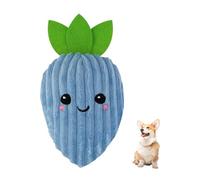 Andiker Dog Carrot Toy, 9.84'' Dogs Squeaky Toys Inside with a Squeaker Soft Stuffed Cotton Dogs Plush Toy to Grind Teeth and Kill Time for Small and Medium Dog and Puppy (Blue)