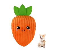 Andiker Dog Carrot Toy, 9.84'' Dogs Squeaky Toys Inside with a Squeaker Soft Stuffed Cotton Dogs Plush Toy to Grind Teeth and Kill Time for Small and Medium Dog and Puppy (Orange)