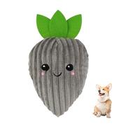 Andiker Dog Carrot Toy, 9.84'' Dogs Squeaky Toys Inside with a Squeaker Soft Stuffed Cotton Dogs Plush Toy to Grind Teeth and Kill Time for Small and Medium Dog and Puppy (Gray)