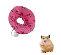 Andiker Hamster Collar, Adjustable Bird Collar Small Pet Protection Cone After Surgery to Prevent Licking for Hamster, Rabbit, Guinea Pig Small Animals (Pink, S)