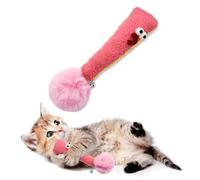 Andiker Interactive Cat Toy, Question Mark Shaped Cat Kicker Toy with a Plush Ball and a Bell for Kicking & Playing, 7.2inches Plush Cat Chew Toy for Stress Relief and Relaxation (Exclamation Mark)