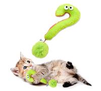 Andiker Interactive Cat Toy, Question Mark Shaped Cat Kicker Toy with a Plush Ball and a Bell for Kicking & Playing, 7.2inches Plush Cat Chew Toy for Stress Relief and Relaxation (Question Mark)
