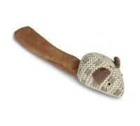 Andiker Mouse Cat Toys, 8.66 in Long Tailed Cat Plush Toy with Natural Catnip Interactive Cat Toy for Indoor Cats and Kittens to Unleash Nature and Kill Time (Brown)