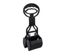 Andiker Pooper Scooper for Pets, Portable Pet Waste Scooper, Dog Poop Scoop, Pet Waste Jaw Clamp Scooper, High Elastic Spring (black) (Black)