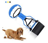 Andiker Pooper Scooper for Pets, Portable Pet Waste Scooper, Dog Poop Scoop, Pet Waste Jaw Clamp Scooper, High Elastic Spring (Blue)