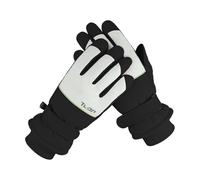Andiker Ski Gloves Women, Warm Windproof Waterproof Thermal Glove with Thick Plush Lining Anti-Lost Buckle Non-Slip Palm Touchscreen Winter Gloves for Women Skiing Hiking Cycling (Black)