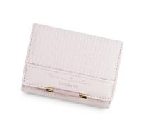 Andiker Slim Wallet for Women, Compact Trifold Women's Wallets with Multi Card Slots Heart Shape Photo Window, Pink, Modern