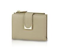 Andiker Small Wallet, Soft PU Leather Women's Wallet with U-shaped Metal Snap Women's Wallet to Store Cash, Card and Exchange, apricot, 12,5 * 9,5 * 2 cm (4,92 * 3,74 * 0,78 in), Contemporary