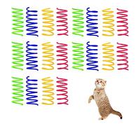 Andiker Spiral Cat Toy, 20pcs Interactive Elastic and Durable Coil Spring Toy for Indoor Cats, Relieves Boredom and Anxiety