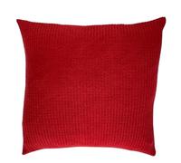 ANDINO ALPACA 100% Alpaca Cushion Covers - 50x50cm Alpaca Wool Pillow Case, Fine Knitting Throw Pillow- Luxury Alpaca Gifts for Women & Men, Sustainable Bolivian Alpaca Bedding (1, Red)